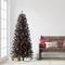 6ft. Pre-Lit Black Carson Pine Artificial Christmas Tree, Clear Lights